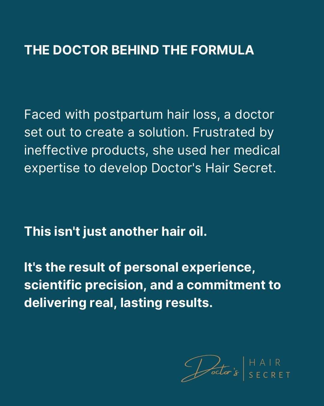 Doctor's Secret Hair Growth Oil with Rosemary, Castor, Lavender, Peppermint, Caffeine, Rosehip and Sweet Almond Oils. 100% Natural Vegan, Doctor Formulated For Thinning Hair (100ml)