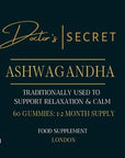 Doctor's Secret Ashwagandha Gummies | 5% Withanolides | Vegan | Natural Food Supplement Used to Support Stress, Anxiety, Sleep and Mental & Physical Performance | Non-GMO | Made in The UK
