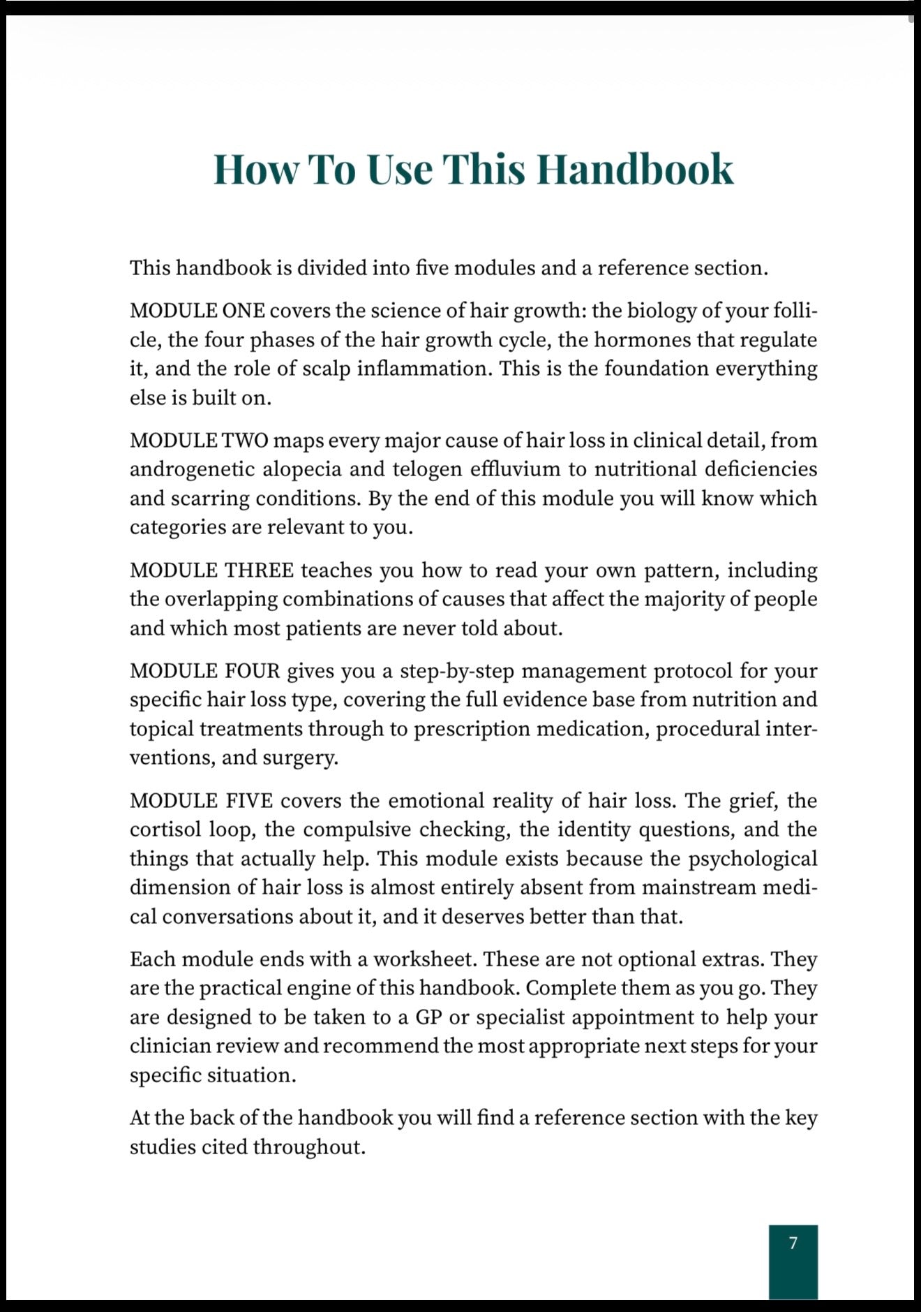 Your Hair Loss Handbook - Digital E-Book